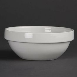 Olympia Whiteware Stacking Bowls 130mm