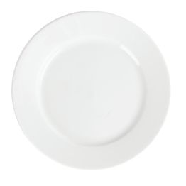 Olympia Whiteware Wide Rimmed Plates 202mm alternative