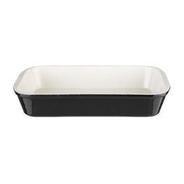 Vogue Cast Iron Roasting Dish Black
