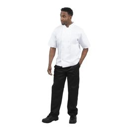 Whites Boston Unisex Chefs Jacket Short Sleeve White alternative