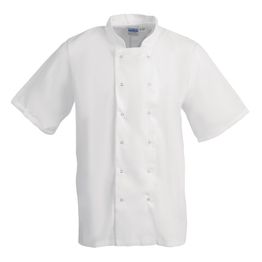 Whites Boston Unisex Chefs Jacket Short Sleeve White alternative