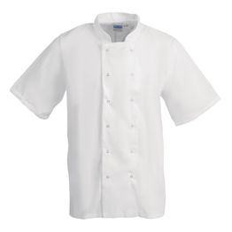 Whites Boston Unisex Chefs Jacket Short Sleeve White
