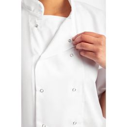 Whites Boston Unisex Chefs Jacket Short Sleeve White alternative
