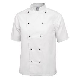 Whites Chicago Unisex Chefs Jacket Short Sleeve White alternative