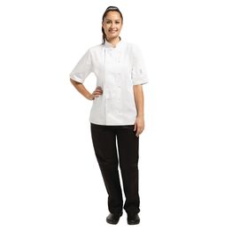 Whites Vegas Unisex Chefs Jacket Short Sleeve White alternative