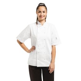 Whites Vegas Unisex Chefs Jacket Short Sleeve White alternative