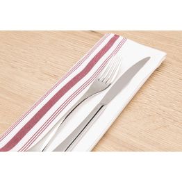 Bistro Table Napkins Burgundy Stripe alternative
