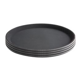 Olympia Kristallon Fibreglass Round Non-Slip Tray Black alternative