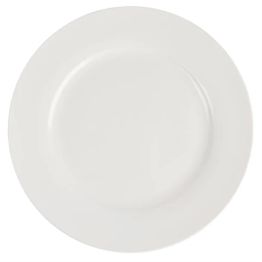 Olympia Lumina Wide Rim Round Plates White 270mm