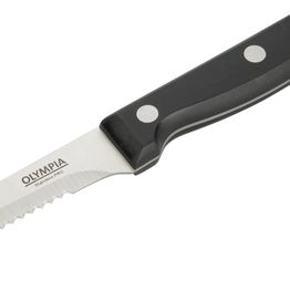 Olympia Serrated Steak Knives Black Handle alternative