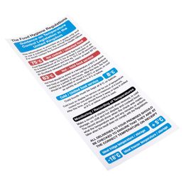 Vogue 2006 Food Act Cook Chill Guidelines Sign alternative