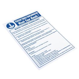 Vogue Prevent Cross Contamination Wash Hands Sign alternative