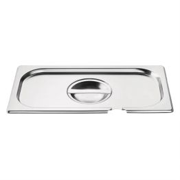 Vogue Stainless Steel 1/3 Gastronorm Notched Lid alternative