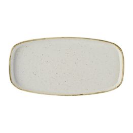 Churchill Stonecast Barley White Chefs' Walled Oblong Plate 300mm