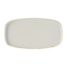 Churchill Stonecast Barley White Chefs' Walled Oblong Plate 350mm