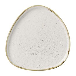 Churchill Stonecast Barley White Triangle Walled Chefs Plates 200mm