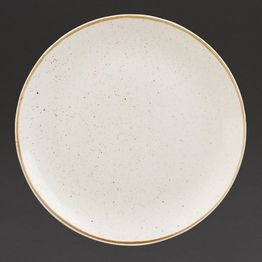 Churchill Stonecast Deep Coupe Plates Barley White 280mm