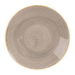 Churchill Stonecast Deep Coupe Plates Grey 255mm