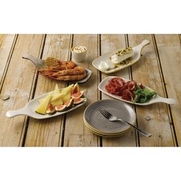 Churchill Stonecast Handled Paddles Barley White 284mm alternative