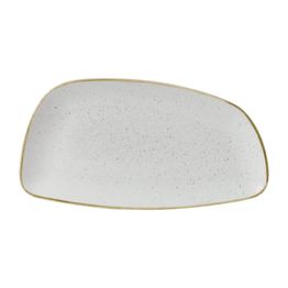 Churchill Stonecast Oval Plates Barley White 349x171mm