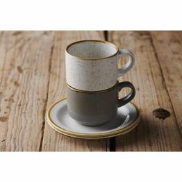 Churchill Stonecast Profile Stacking Cup Barley White 227ml alternative