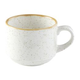 Churchill Stonecast Profile Stacking Cup Barley White 227ml