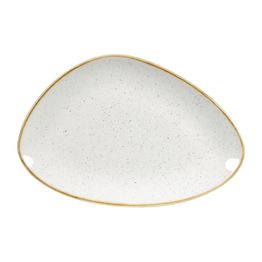 Churchill Stonecast Triangular Plates Barley White 304mm