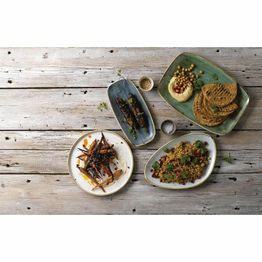 Churchill Stonecast Walled Chefs Plates Barley White 260mm alternative