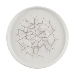 Churchill Studio Prints Kintsugi Agate Walled Plates Grey 220mm