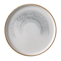 Churchill Homespun Accents Jasper Grey Walled Plate 220mm