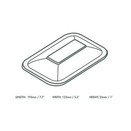 Vegware V3-GLC Size 3 PLA Gourmet Lid alternative