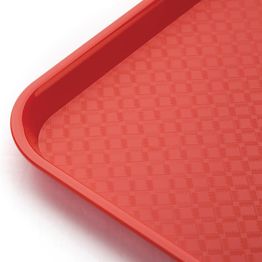 Olympia Kristallon Polypropylene Fast Food Tray Red alternative
