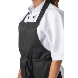 Nisbets Essentials Bib Aprons Polycotton Black alternative