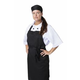 Nisbets Essentials Bib Aprons Polycotton Black
