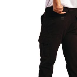Portwest Stretch Slim Combat Trousers Black
