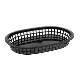 Olympia Oval Polypropylene Food Basket Black