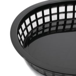 Olympia Oval Polypropylene Food Basket Black alternative