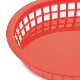 Olympia Oval Polypropylene Food Basket Red alternative