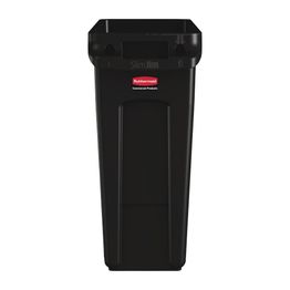 Rubbermaid Slim Jim Container With Venting Channels Black 60Ltr alternative