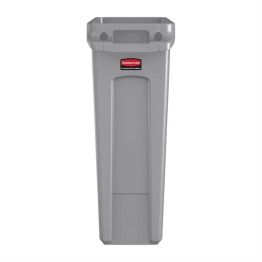 Rubbermaid Slim Jim Container With Venting Channels Grey 87Ltr alternative