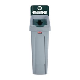 Rubbermaid Slim Jim Mixed Recycling Station Green 87Ltr alternative