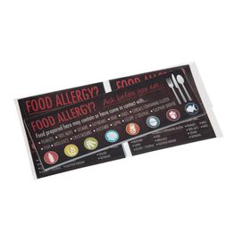 Food Allergen Window and Wall Stickers alternative