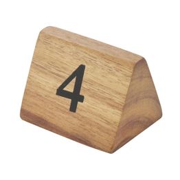 Olympia Acacia Table Number Signs Numbers 1-10 alternative