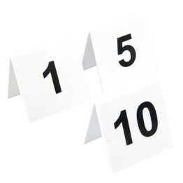 Beaumont Plastic Table Numbers 1-10