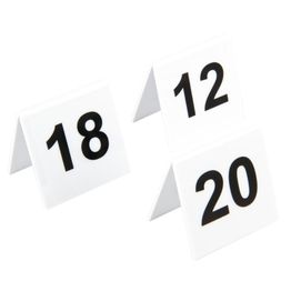 Beaumont Plastic Table Numbers 11-20