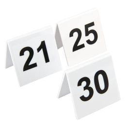 Beaumont Plastic Table Numbers 21-30