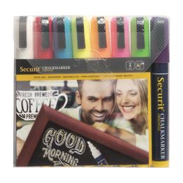 Securit Chalkmaster 6mm Liquid Chalk Pens Assorted Colours