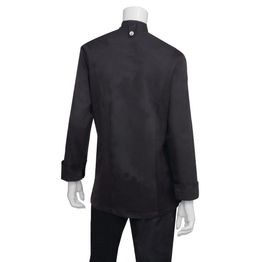 Chef Works Hartford Lightweight Zip Womens Chef Jacket - Black