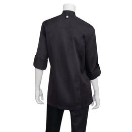 Chef Works Hartford Lightweight Zip Womens Chef Jacket - Black alternative