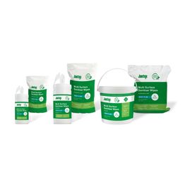 Jantex Green Surface Sanitiser Wipes Starter Tub 200mm alternative
